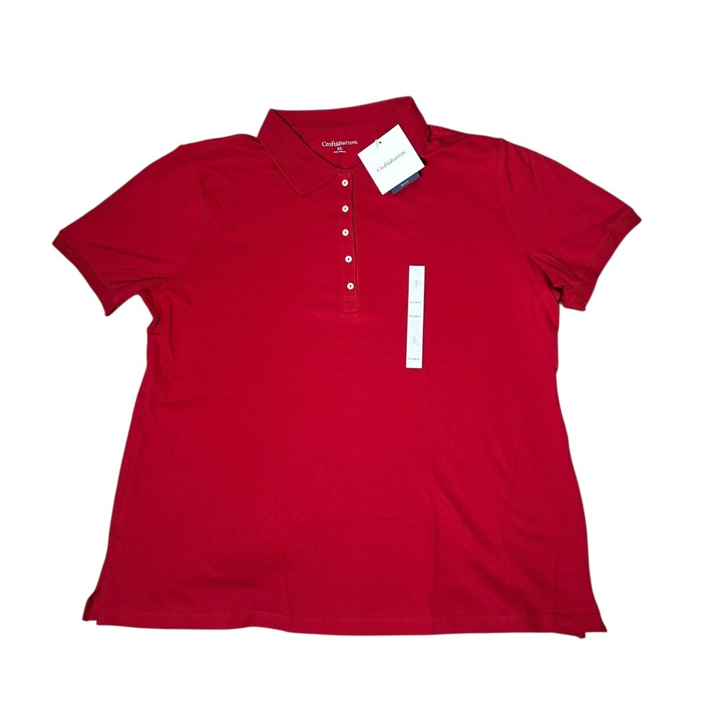 Croft & Barrow Polo Shirt Women‎ XL Pique Cotton Blend New Lot of 2 - Picture 3 of 5